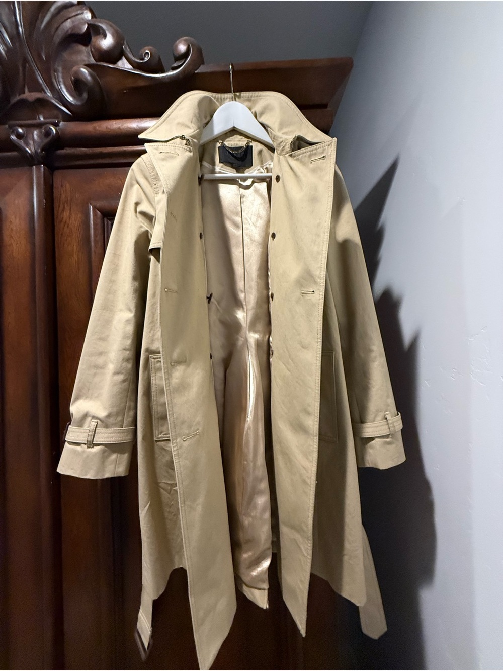 J.Crew Collection Classic Icon Trench Coat with Belt - Picture 3 of 6
